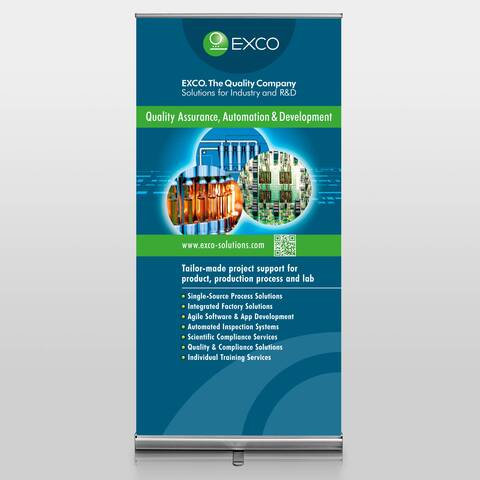 Unternehmens-Roll-Up im Corporate Design